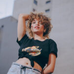 Baby Look Preta Feminina - Imagem 2